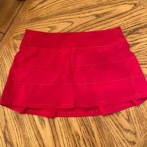 Lululemon tennis skirt red sz 8
